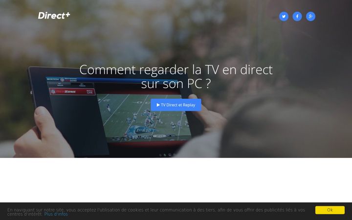 Posnetek zaslona directplus.fr