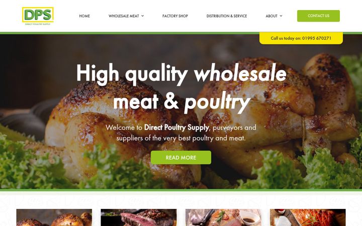 Zrzut ekranu directpoultry.co.uk