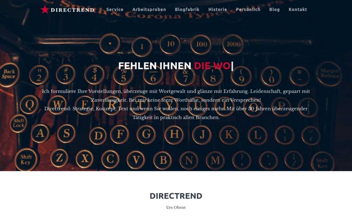 Screenshot of directrend.ch