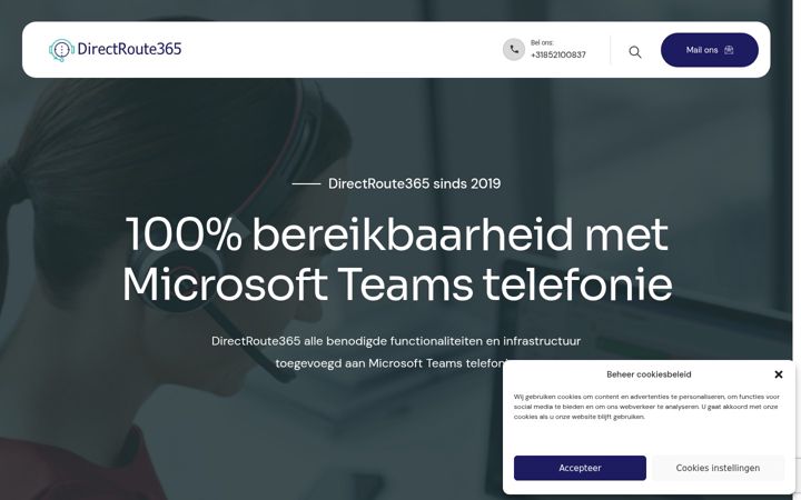 Screenshot of directroute365.com