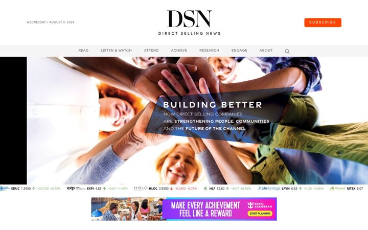 Screenshot of directsellingnews.com