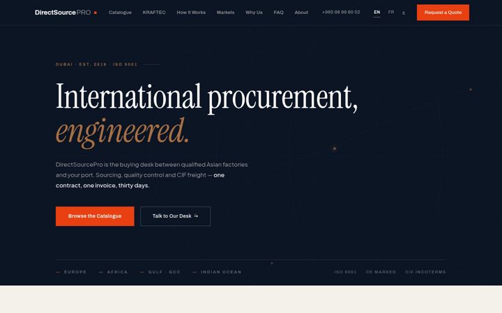 Screenshot of directsourcepro.com