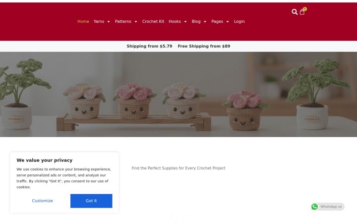 Screenshot of directsourceyarn.com