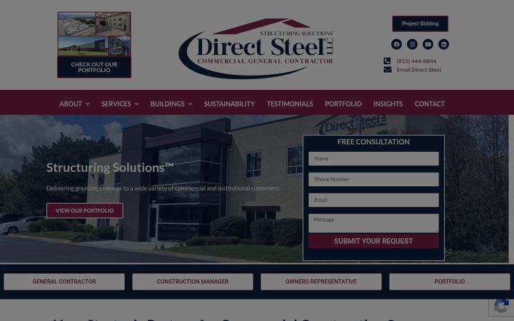 Screenshot of directsteelllc.com