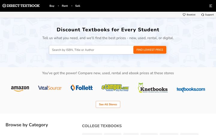 Snímek obrazovky directtextbook.com
