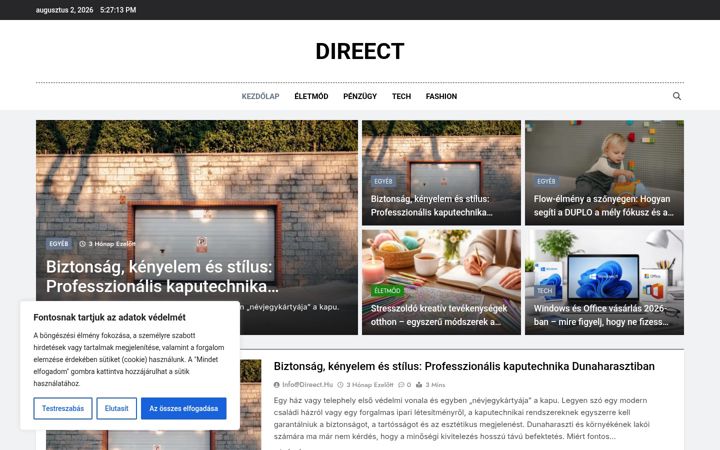 Screenshot of direect.hu