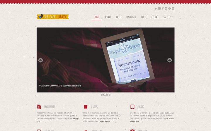 Screenshot of direfarelamore.it