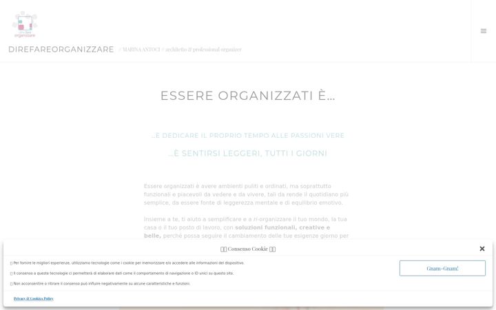Screenshot of direfareorganizzare.it