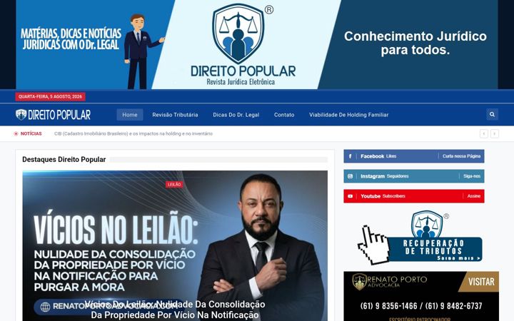 Screenshot of direitopopular.com