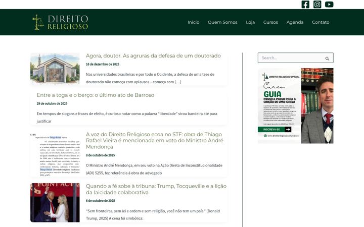 Ekrano kopija direitoreligioso.com.br