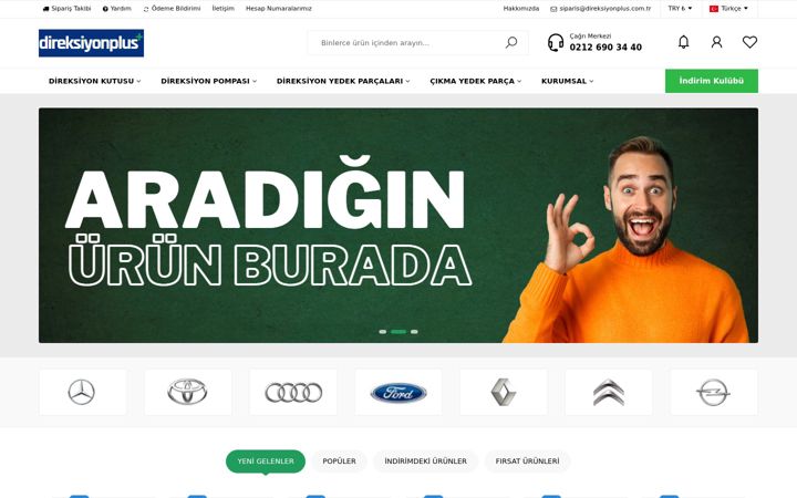Екранна снимка на direksiyonplus.com.tr
