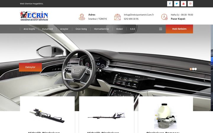 Екранна снимка на direksiyontamiri.com.tr