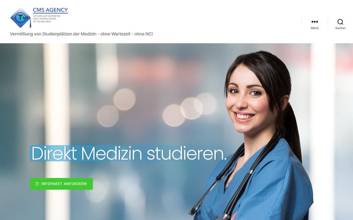 Screenshot of direkt-medizin-studieren.de