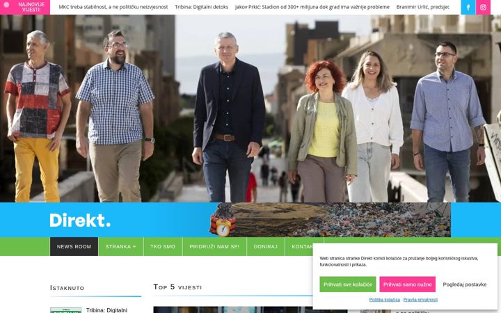 Screenshot of direkt.hr