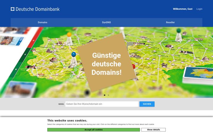 Screenshot of direktdomains.de