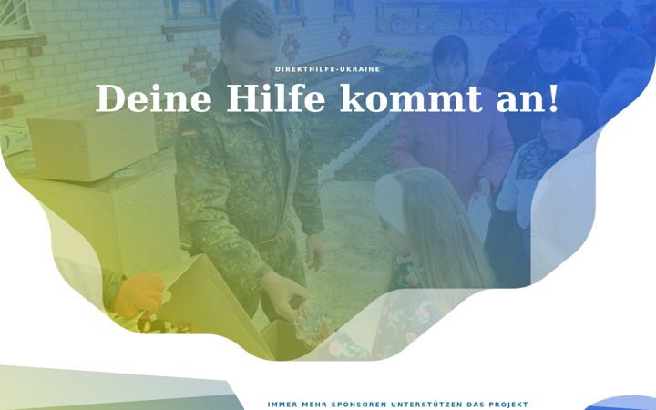 Screenshot of direkthilfe-ukraine.com