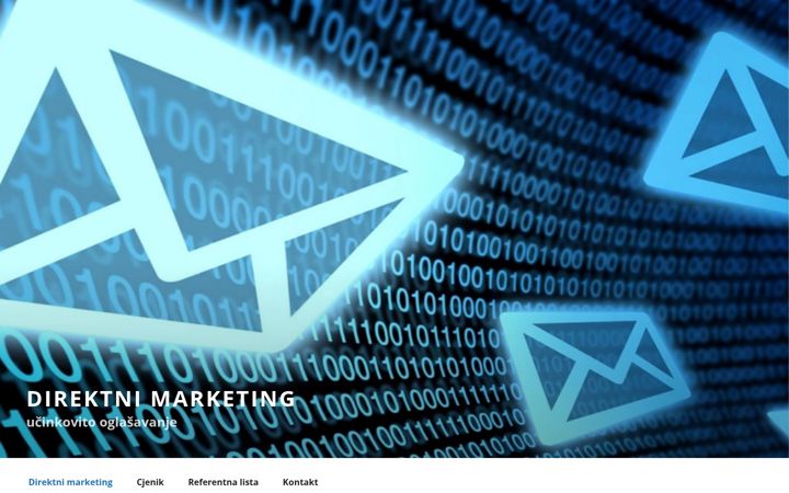 Ekrānuzņēmums no direktnimarketing.eu