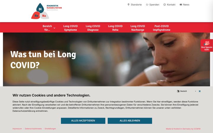 Screenshot of direna.de