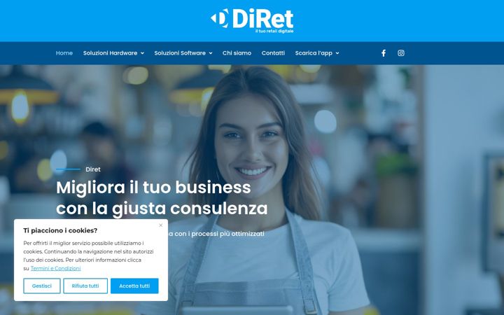 Screenshot of diret.it