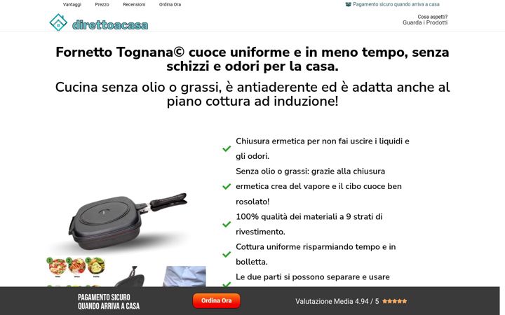 Screenshot of direttoacasa.com