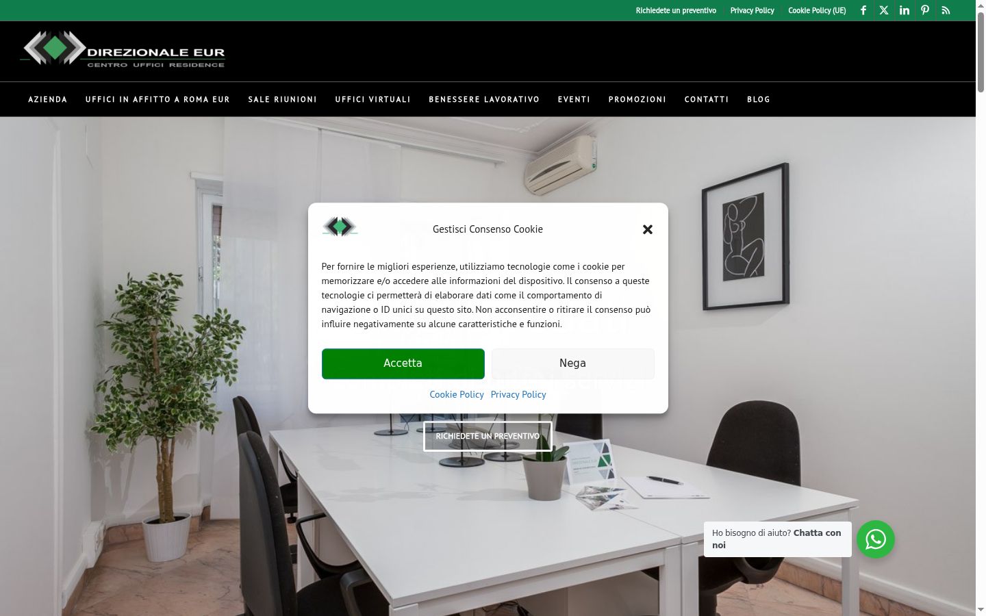 Screenshot van de toestemmingsbanner zoals getoond vóór enige interactie