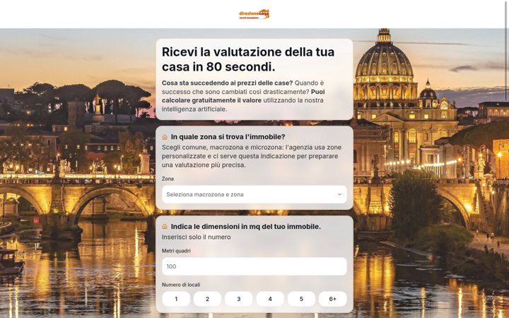 Screenshot of direzione-casa.com