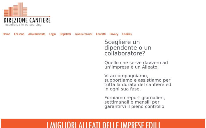 Screenshot of direzionecantiere.it