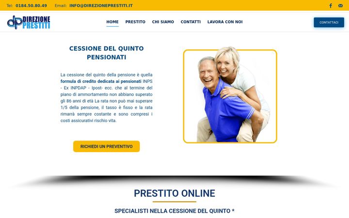 Screenshot of direzioneprestiti.it