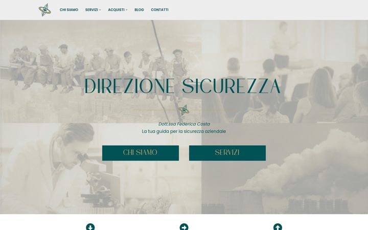 Screenshot of direzionesicurezza.it