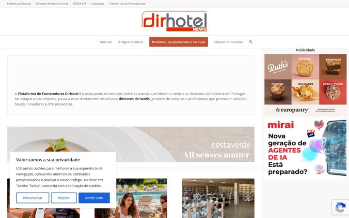 Zrzut ekranu dirhotel.pt
