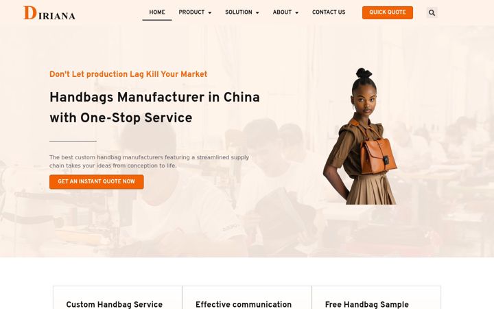 Screenshot of diriana.com