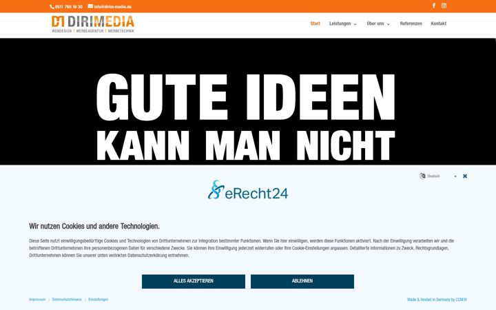 Screenshot of dirim-media.de