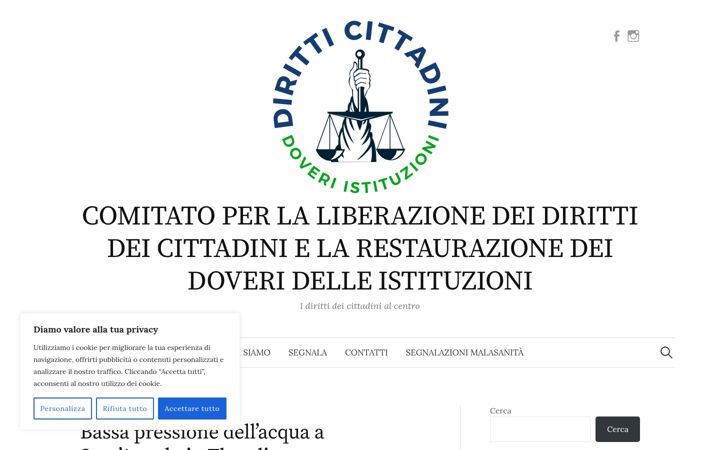 Zrzut ekranu diritticittadini.it