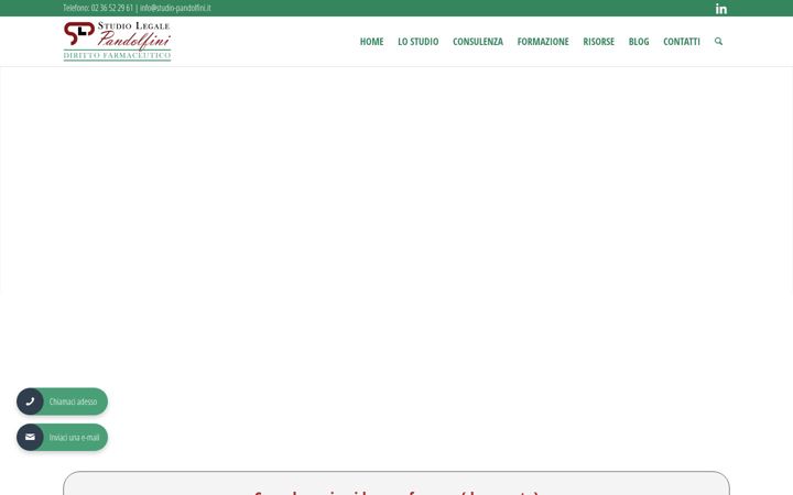Screenshot of diritto-farmaceutico.it