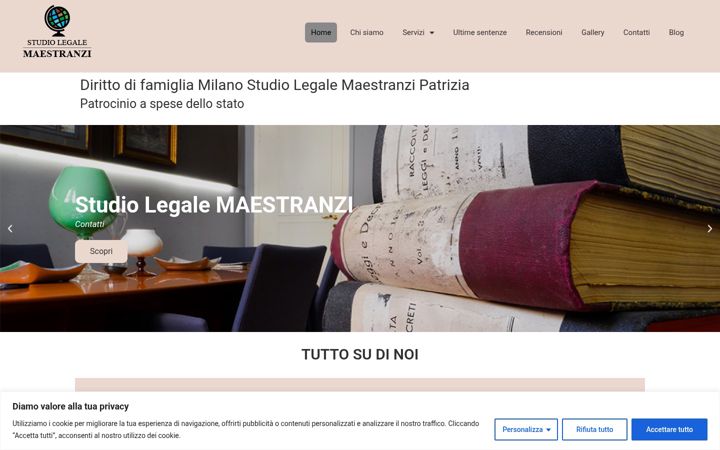 Screenshot of dirittodifamiglia.milano.it
