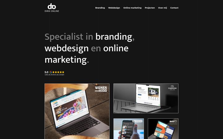 Screenshot von dirixonline.nl
