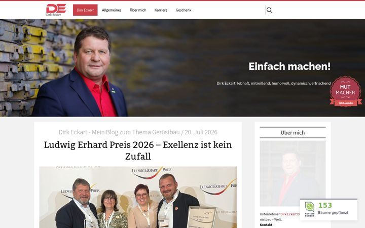 Snímek obrazovky dirk-eckart.de