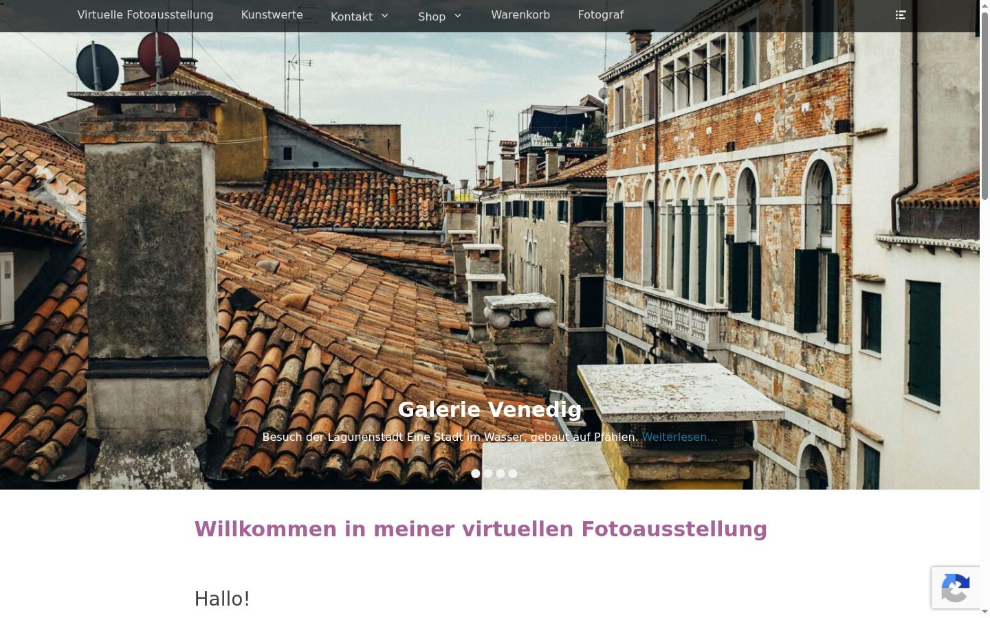 Screenshot des Einwilligungsbanners vor jeglicher Interaktion