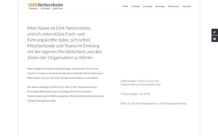 Snimka zaslona za dirk-nettersheim.de