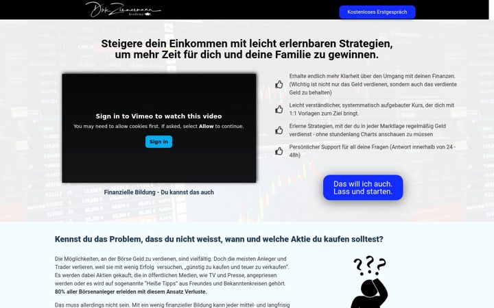 Skjámynd af dirk-zimmermann.net