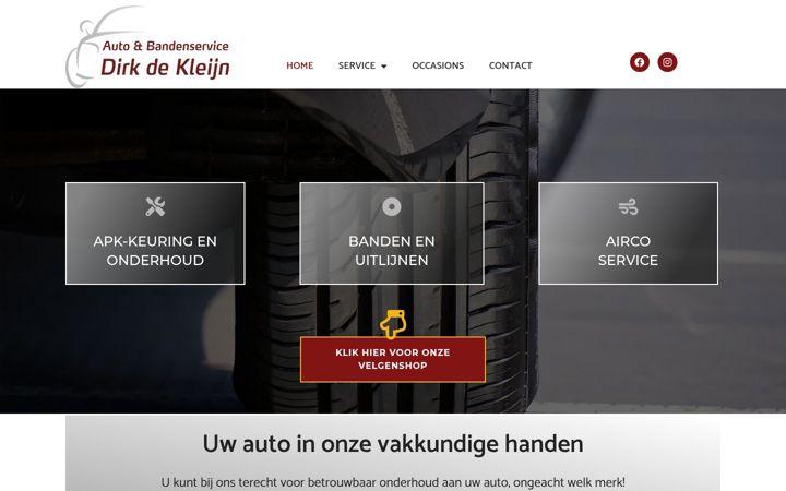 Screenshot von dirkdekleijn.nl