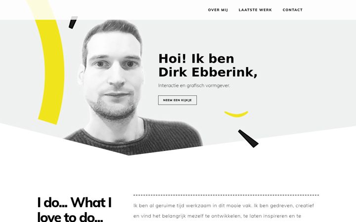 Screenshot von dirkebberink.nl