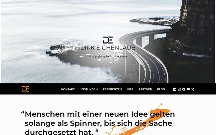 Screenshot of dirkeichenlaub.de