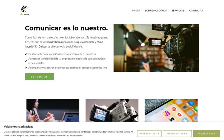 Screenshot of dirkom.com