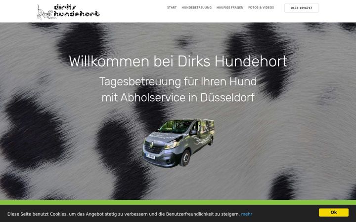 Screenshot of dirks-hundehort.de