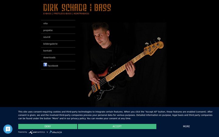 Screenshot of dirkschade.de