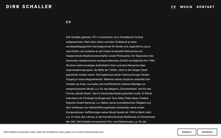 Screenshot of dirkschaller.com