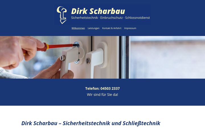 Screenshot of dirkscharbau.de