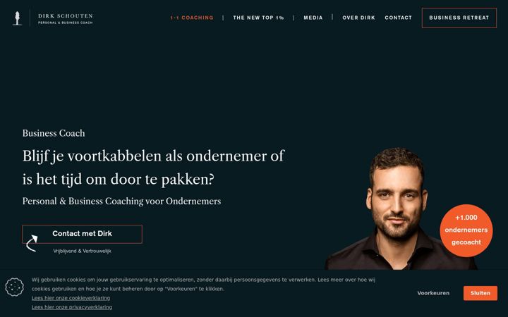 Screenshot of dirkschouten.com