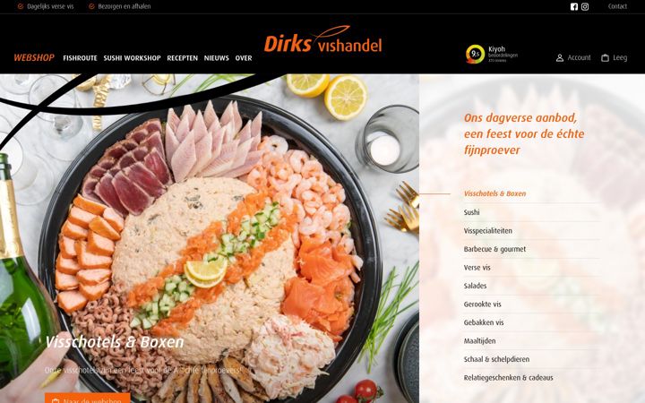 Snímek obrazovky dirksvishandel.nl
